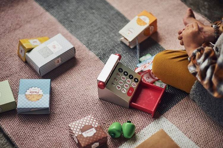 Warzywniak sklep duży drewniany z 33 elementami, JANOD