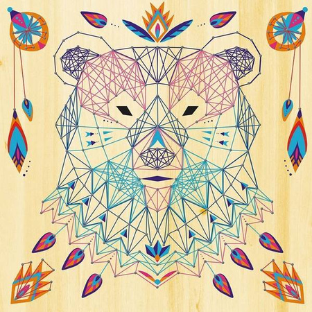 Zestaw kreatywny Przeplatanka 3D String art Zwierzęta 8+, Janod