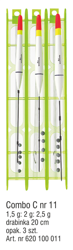 ZESTAW SPŁAWIKOWY COMBO C NR.11 OP.3SZT KONGER 620100011