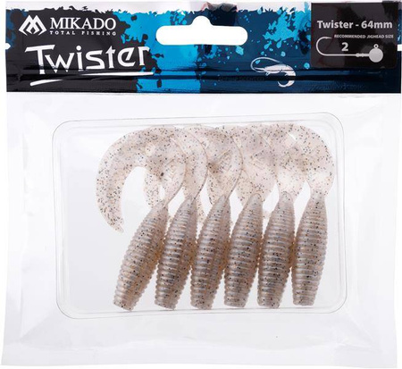 PRZYNĘTA - TWISTER 64mm/ PEPPER PEARL - op.6szt.