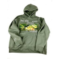 Bluza bawełniana z kapturem Robinson- olive, rozm. L Robinson 69-BL-03-L