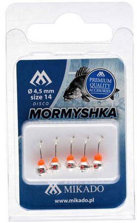 MORMYSHKA OKRĄGŁA DISCO SREBRNA 3.5 - op.5szt. MIKADO AM-POD-002-3.5-DS