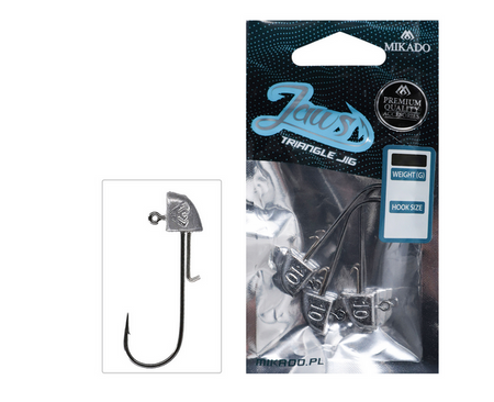 GŁÓWKA JIGOWA JAWS TRÓJKĄTNA JIG BN 4gr - 2 - op.3 szt. MIKADO