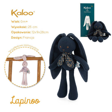 Kaloo Przytulanka Królik Granatowy 25 cm w pudełku kolekcja Lapinoo