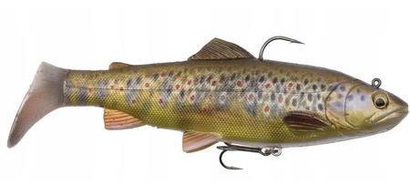 Guma, Ripper Savage Gear 4D Trout Rattle Shad 12.5cm 35g 03-Dark Brown Trout (57407)