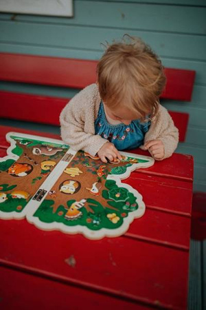 Układanka drewniana magnetyczna z 30 magnesami Drzewo, Janod