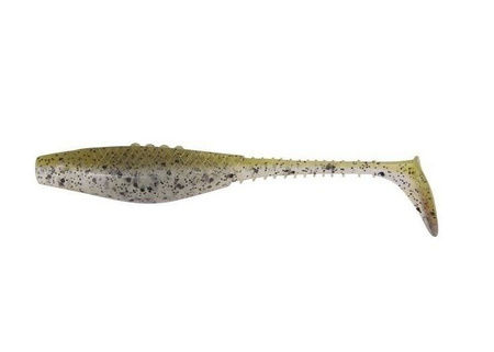 Ripper Belly Fish PRO - TINY TOAD 3"/7,5cm 4szt./bag CLEAR/OLIVE black glitter BOX DRAGON CHE-BF30D-20-255