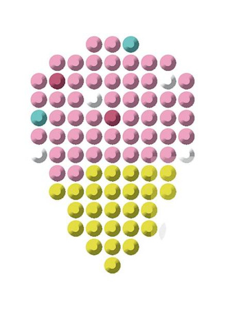 Zestaw kreatywny Cudowne kryształki Naklejki 7+, Janod