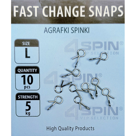 Agrafki spinki 4spin rozm. S (10szt) Robinson 81-P-AS-S