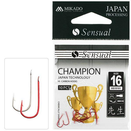 HACZYK SENSUAL - CHAMPION Nr 14 RED - CZERWONY - torebka 10szt. MIKADO HS10101-14R