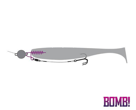 WKRĘTKA DO ZBROJENIA GUM, PRZYNĘT / 5szt  Delphin (669001010)