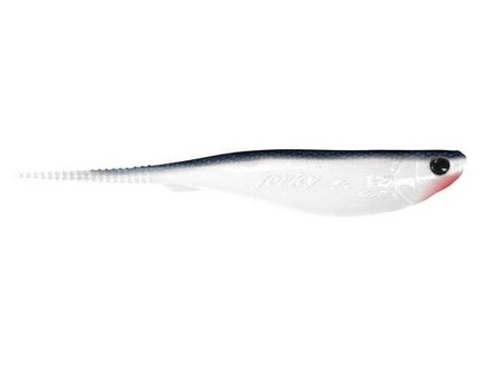 Jerkbait  JERKY 5"/12,5cm 5 szt./bag WHITE/BLACK-BLUE  red    DRAGON CHS-JK50S-10-240