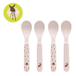 Lassig Zestaw 4 łyżeczek dla dzieci Little Forest Zajączek