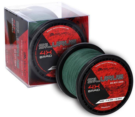 PLECIONKA SUMOWA SILURUS 4 X BRAID (GREEN) 0.50mm\41.80kg\300m - op.1szp. MIKADO ZSI00G-300-0.50