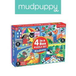 Mudpuppy Puzzle progresywne „Życzliwość” 4, 6, 9 i 12 elementów 2+