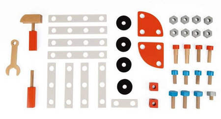 Stolik warsztatowy z 40 akcesoriami duży Brico ‘Kids, Janod