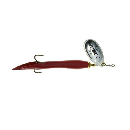 Mepps AGLIA FLYING srebrna / czerwona 15g