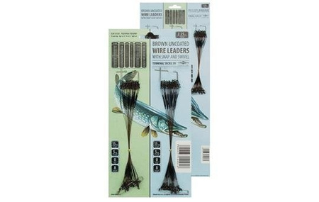 PRZYPON STALOWY MIKADO - TABLICA 25cm / 5kg - BRĄZOWY 2x25szt. MIKADO ZGM25CM5