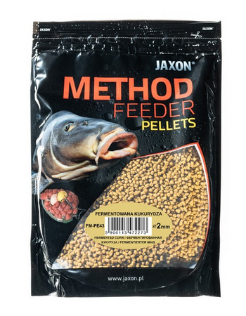 PELLETS JAXON METHOD FEEDER 2MM FERMENTOWANA KUKURYDZA 500G JAXON FM-PE43