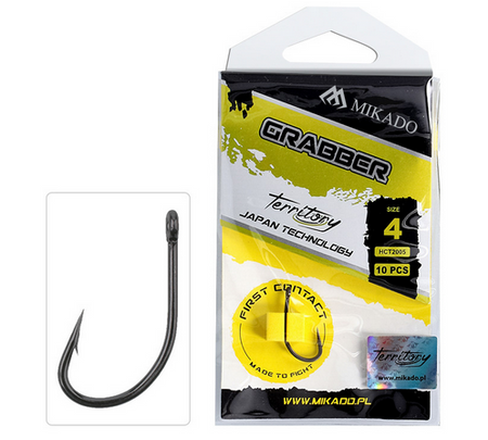 HACZYK KARPIOWY TERRITORY POKRYTY TEFLONEM - GRABBER Nr 4 - op.10szt. MIKADO HCT2005-4