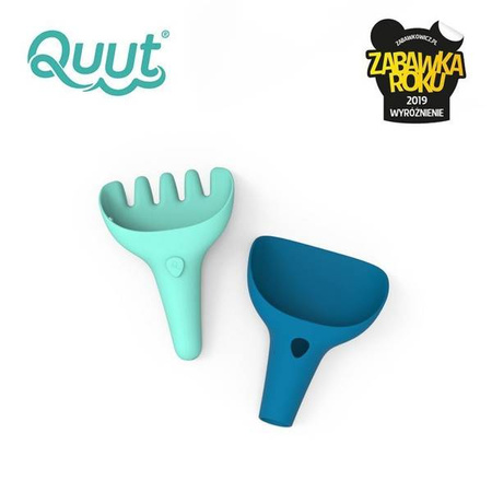 QUUT Zestaw łopatka + grabki Raki Dark Blue + Vintage Blue, opakowanie zbiorcze 6 szt.