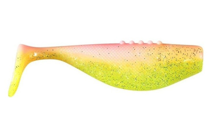 GUMA RIPPER Fatty PRO - ZANDER FREAK 5"/12.5cm 2szt CHARTREUSE/PINK silver DRAGON CHE-FT50D-30-301