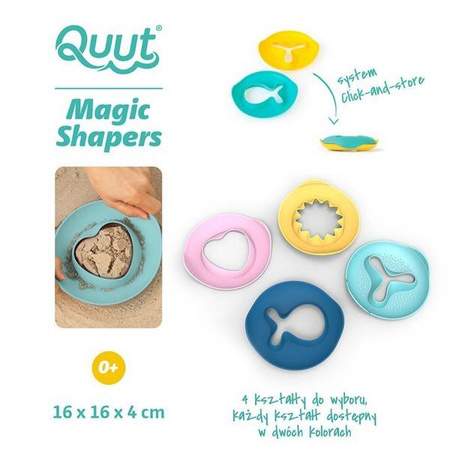 QUUT Foremki wielofunkcyjne Magic Shapers, opakowanie zbiorcze 24 sztuki, mix rodzajów i kolorów