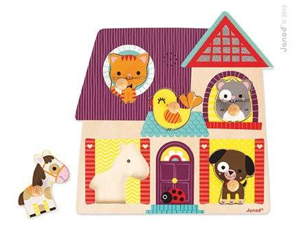 Puzzle muzyczne Moi mali przyjaciele, Janod