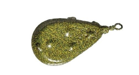 CIĘŻAREK SPIKED FLAT PEAR ZIELONY CAMOU 70g OP.2SZT PRO CARP KONGER 665005070