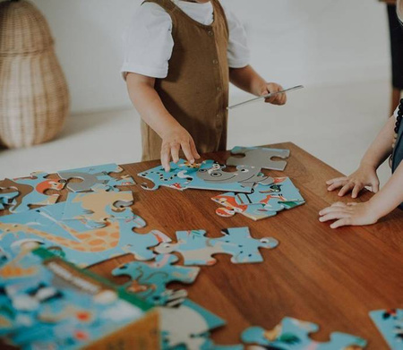 Mudpuppy Puzzle podłogowe Jumbo Zwierzęta Świata 25 elementów 2+