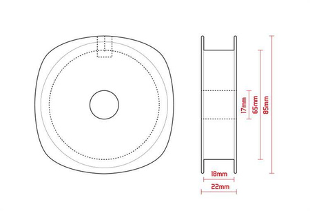Szpulka 100-300m / 10SZT transparentna Delphin (600998001)