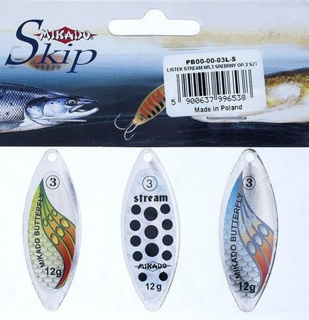 LISTEK STREAM NR.3 SREBRNY OP.3 SZT MIKADO PB00-00-03L-S