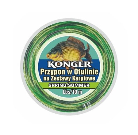 PRZYPON W OTULINIE SPRING/SUMMER NA ZESTAWY KARPIOWE 45Lbs/10m TEAM CARP KONGER 960012045