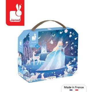 Puzzle w walizce Lodowa magia 54 elementy 5+ Made in France, Janod