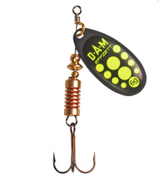 BŁYSTKA OBROTOWA EFFZETT STANDARD SPINNER BLACK YELLOW ROZMIAR 5 - 12g DAM 5131005