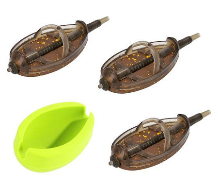 KOMPLET KOSZYCZKÓW METHOD FEEDER "DOUGLAS" Q.M.F. SYSTEM L 3x40 g + FOREMKA MIKADO AMFN-QMF-3L-SET40