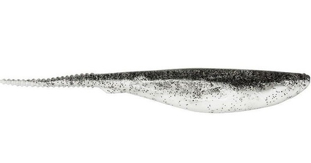 Jerkbait Jerky PRO 7"/17,5cm 5 szt./bag WHITE/CLEAR black glitter DRAGON CHE-JK70D-10-950
