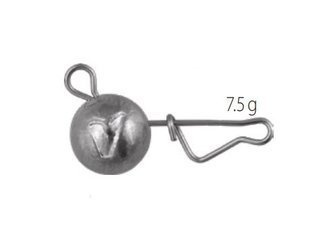 V-Point - główka/cięzarek spinningowy z agrafką 3 szt. agrafka wygięta Italian 7.5 g    DRAGON PDF-599-075-003