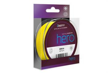 PLECIONKA HERO 8 / fluo żółta 0,50mm 36,4kg  117m Delphin (101001753)