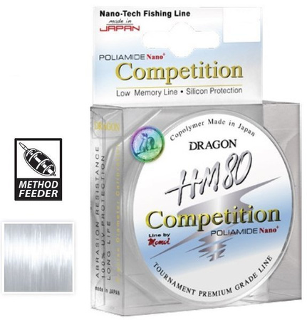 Żyłka HM80 Competition 50 m 0.103 mm/1.85 kg jasnoszara DRAGON PDF-30-09-010