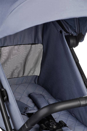 Easywalker Jackey Kompaktowy, samoskładający się wózek spacerowy z torbą transportową Steel Grey