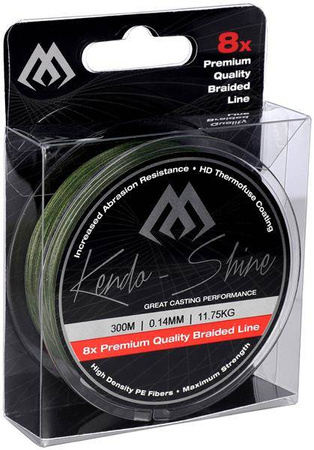 PLECIONKA KENDO SHINE GREEN 0.23mm\21.75kg\300m - op. 1szp. MIKADO ZKS00G-300-023