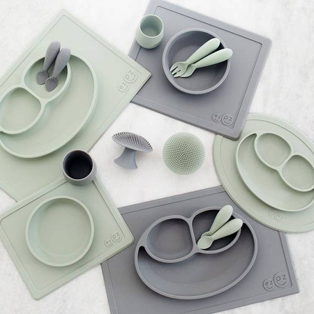 EZPZ Silikonowa myjka czyścik do naczyń bez bakterii pastelowa zieleń