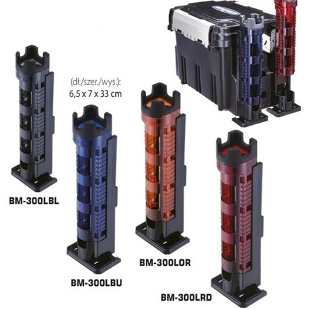Uchwyt na wędki MEIHO-VERSUS ROD STAND BM-300L komp.z BM-9000/7000/5000 orange/black DRAGON JME-ROD ST.BM-300LOR