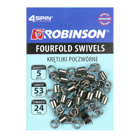 Krętlik poczwórny do systemików 53mm, 5szt Robinson 84-KP-053
