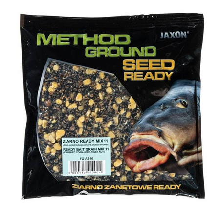 ZIARNO JAXON METHOD GROUND READY MIX 11 GRYS KUKURYDZIANY-KONOPIE-ORZECH TYGRYSI 0,5KG FG-AB16
