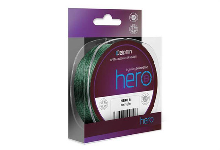 PLECIONKA HERO 8 / zielony 0,12mm 8,2kg  1000m Delphin (101001722)