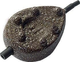 CIĘŻAREK KARPIOWY PRZELOTOWY Z KOLCAMI BRĄZ 80G 10X1SZT JAXON CP-KB080