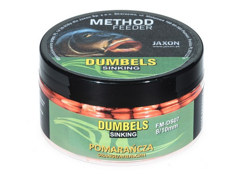 DUMBELS SINKING METHOD FEEDER 8/10MM POMARAŃCZA 50G JAXON FM-DS07
