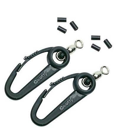 Hak z krętlikiem do montażu kuli SCOTTY 1009  2 haki + zaciski    DRAGON KSP-1009